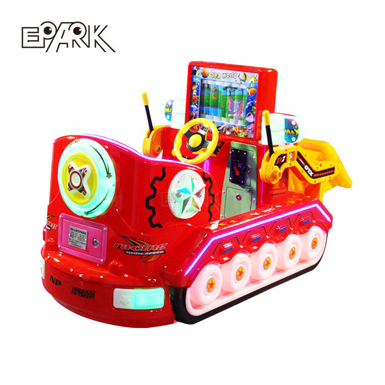 Shopping Mall Kids Chariot Swing Car Coin Operated Video Fiberglass Kiddie Rides For Sale