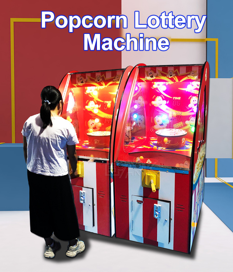 Entertainment Kids Games Coin Operated Arcade Redemption Machine Popcorn Lottery Game Machine