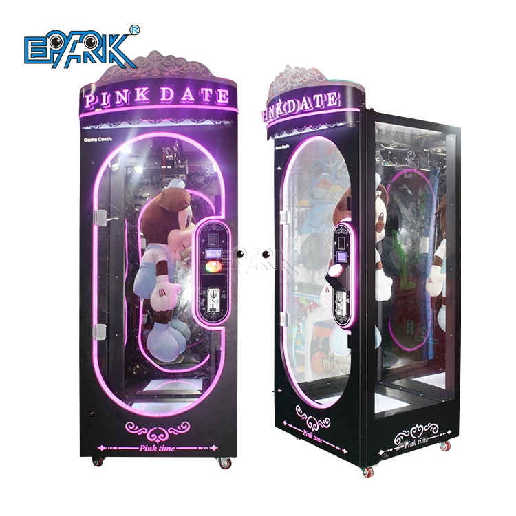 Coin Operated Smart Automatic Pink Date Cut Prize Machine Gift Game Machine maquina de garra Scissors Gift Machine