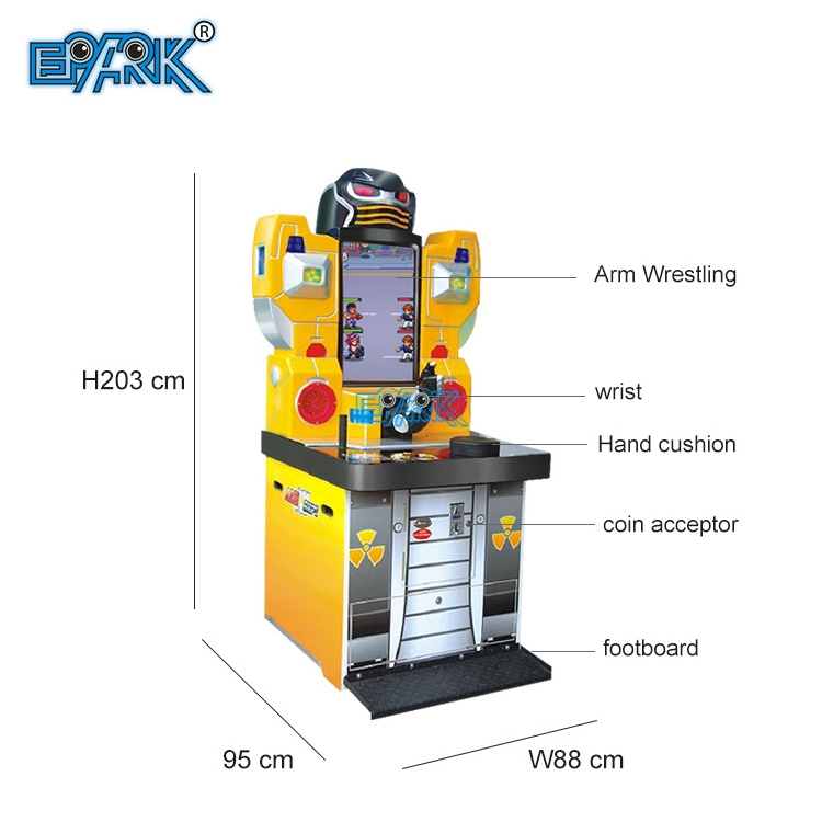 Metal Plastic Amusement Machine Ticket Redemption Machine Arm Wrestling Arcade Coin Pusher Game Game Center