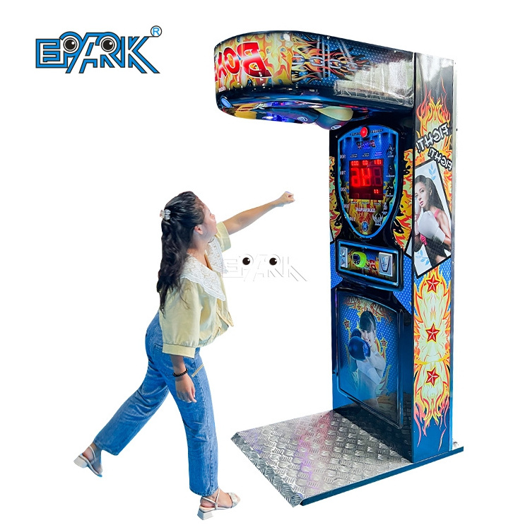 Earn Money Arcade Coin Operated Game  Boxing Punch Machine Electronic Boxing Machine Price