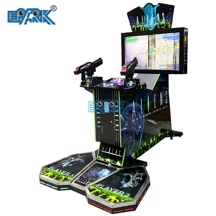 Factory Price 2 Player Simulator Shooting Arcade 42 Lcd Aliens Extermination Game Machine