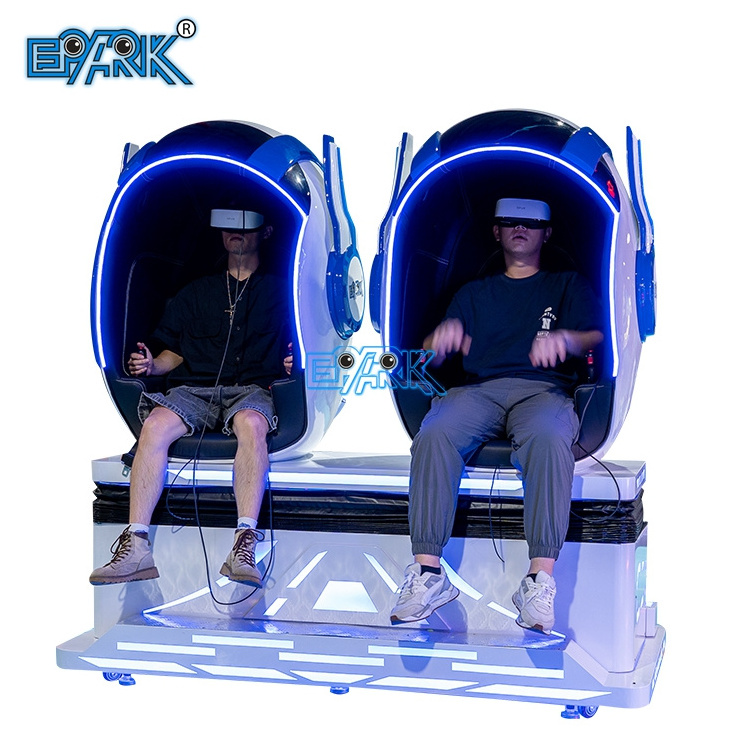 EPARK Over 200 pcs Games Simulator 2 Seater Egg Machine Virtual Reality Egg Chair 9d Vr with 3d Virtual Reality Glass