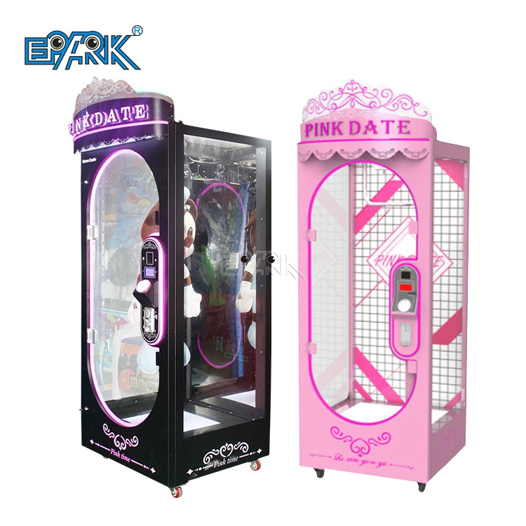 Coin Operated Smart Automatic Pink Date Cut Prize Machine Gift Game Machine maquina de garra Scissors Gift Machine