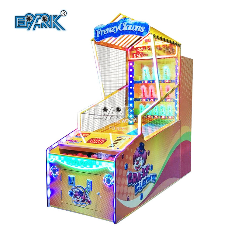 Indoor Lottery Amusement Coin Operated Frenzy Clowns Redemption Game Machine For Sale