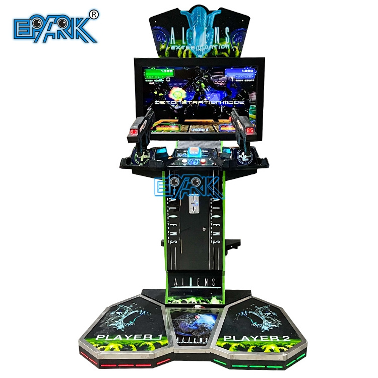 Factory Price 2 Player Simulator Shooting Arcade 42 Lcd Aliens Extermination Game Machine