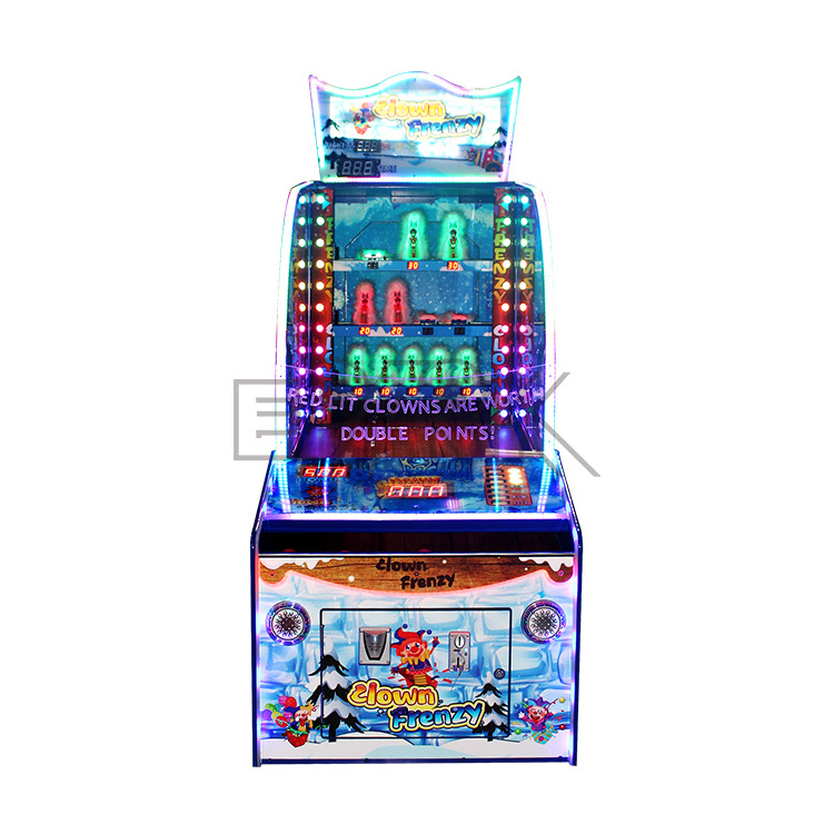 Amusement Park Hot Sale Throwing Ball Arcade Game Ticket Redemption Clown Frenzy Game Machine