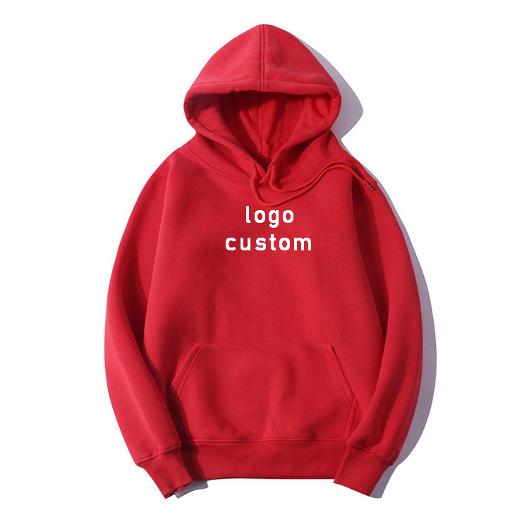 Private Logo Custom Screen Print Unisex Hoodie Set 100% Cotton Fleece Plain Color Oversized Sweatshirts hoodie