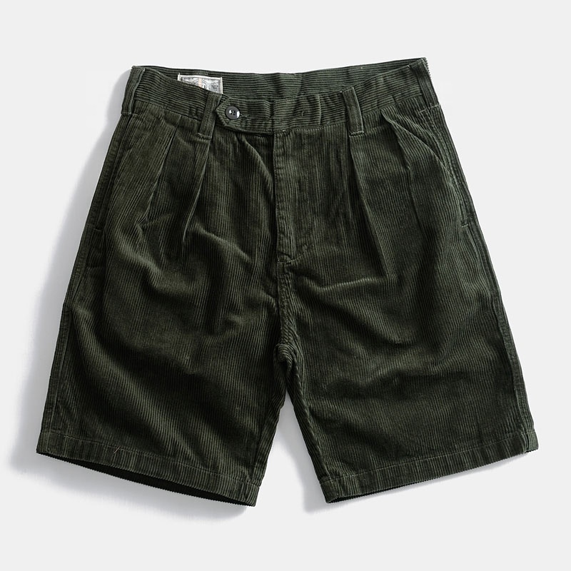 Custom corduroy bermuda shorts for men casual corduroy shorts