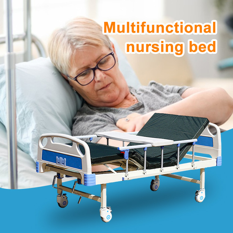 Custom hospital nursing bed medical bed wholesale hospitalization manual adjustable medical equipments icu hospital bed