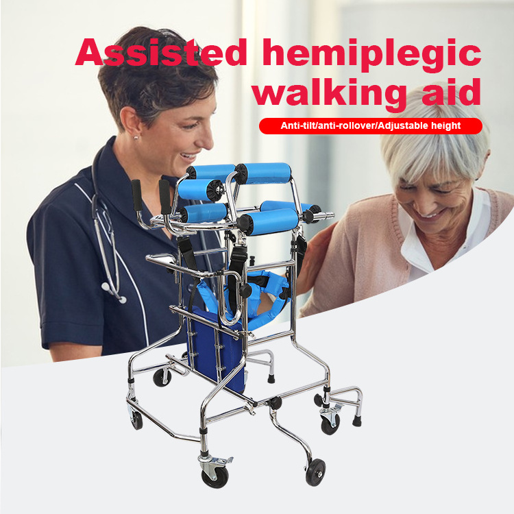 Hot Selling physical therapy rehabilitation equipments folding Stand Frame Hemiplegia disabled walker for adults