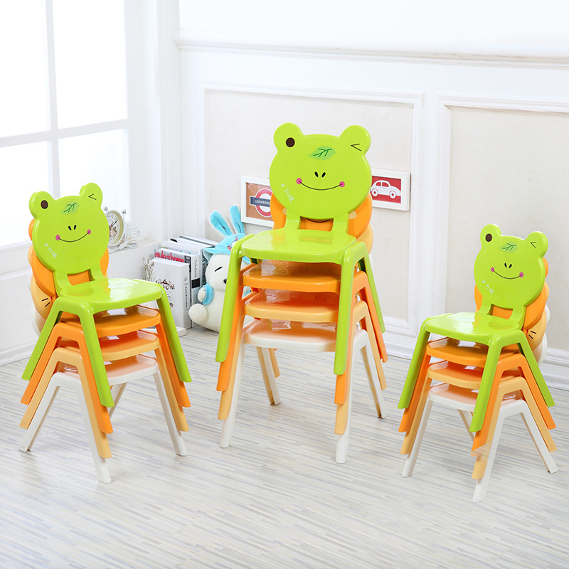 EN17191 Baby Plastic Chair Cartoon Kindergarten Chair Baby Furniture PP School Kids' Chair