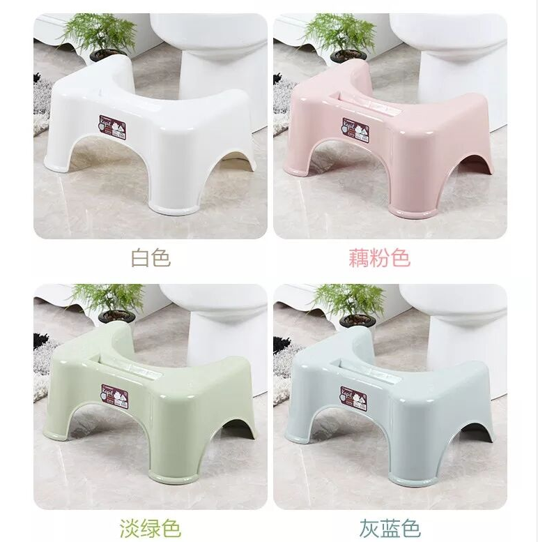 Eco Toilet Stool Non-Slip Bathroom Step Up Stool 4 colors non slip and safety plastic  bathroom stool