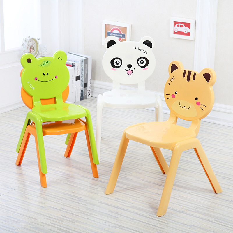 EN17191 Baby Plastic Chair Cartoon Kindergarten Chair Baby Furniture PP School Kids' Chair