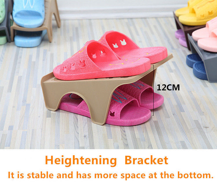 Shoe Slots Double Layer Plastic Space Saver Holder Shoes Box Organizer Storage Organizer Storage Stand Holder