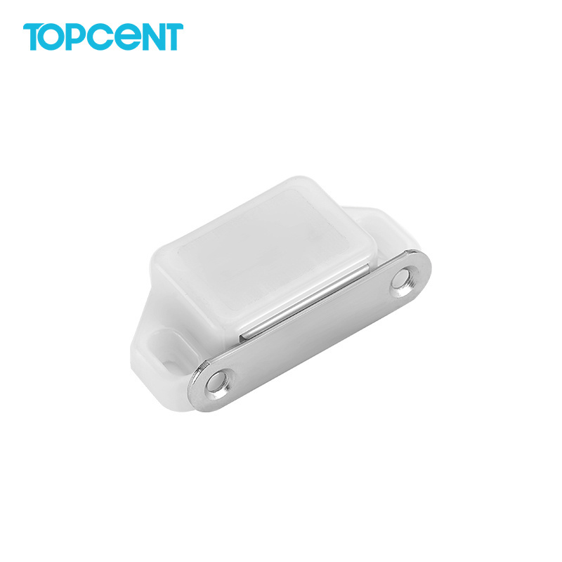 TOPCENT Furniture hardware Safety Cabinet touch latch plastic kitchen cabinet magnetic catches glass door magnetic catcher plate