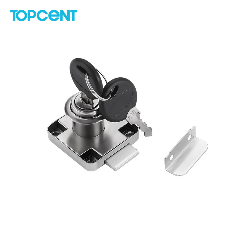 TOPCENT zinc alloy furniture hardware office desk cabinet  key cam ardrobe door glass  drawer lock