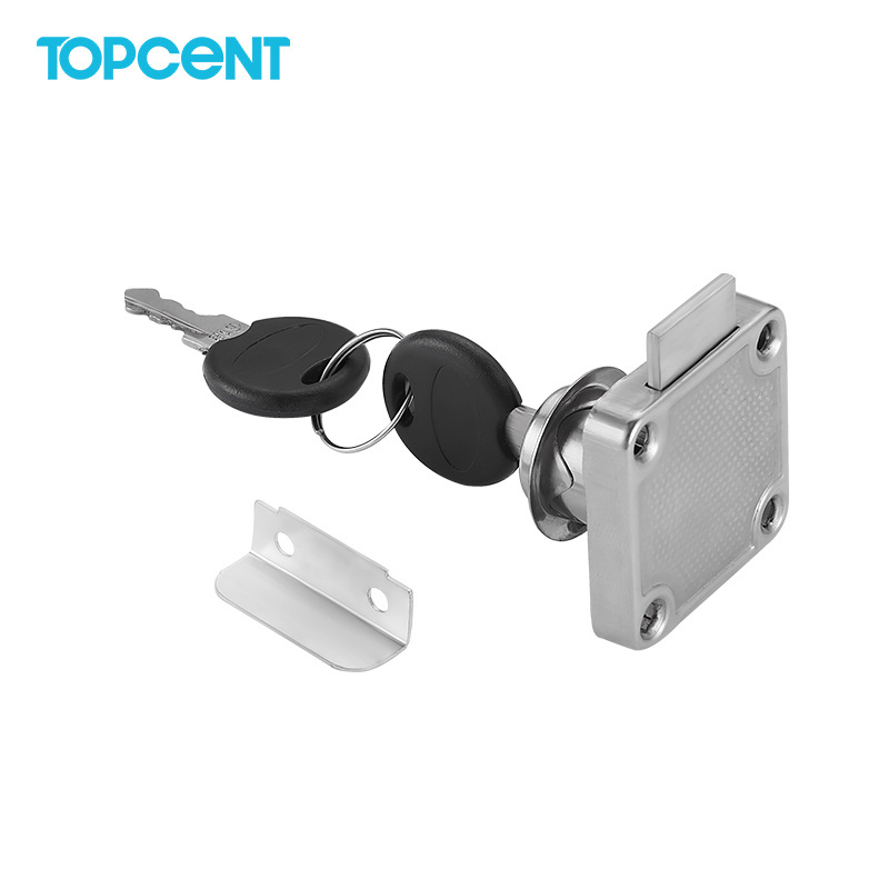 TOPCENT zinc alloy furniture hardware office desk cabinet  key cam ardrobe door glass  drawer lock