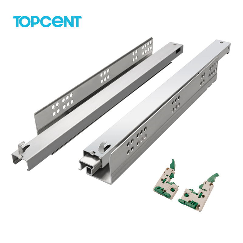 TOPCENT heavy duty undermount drawer slides soft close us general tool box parts drawer slides