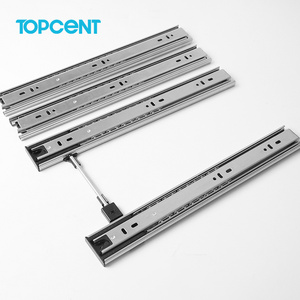 TOPCENT New Arrival Drawer glide parts undermount interlock slide or anti tilt drawer slides sliders for drawers