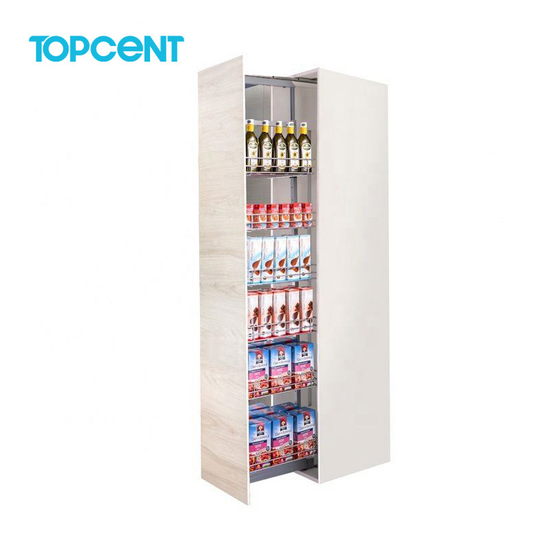 TOPCENT Pull Out Unit Pantry Cabinet Spray Unit tall storage cabinet kitchen pantry cupboard tall larder unit pantry organizer