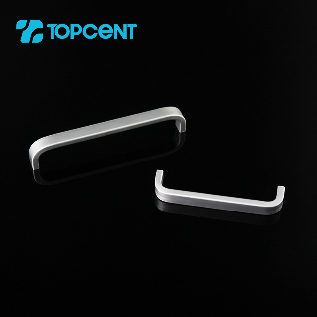 TOPCENT Drawer matt Black aluminium kitchen cabinets door pull handle cabinet handles cabinet pulls and knobs