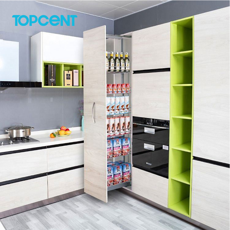 TOPCENT Pull Out Unit Pantry Cabinet Spray Unit tall storage cabinet kitchen pantry cupboard tall larder unit pantry organizer