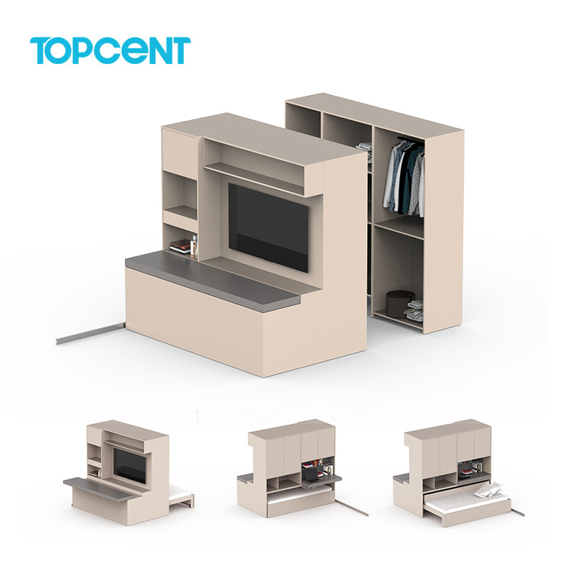 TOPCENT Electric Pull-Out Table/Sofa/Bed Extended System Space Saving Furniture Folding Sofa Bed Mechanism