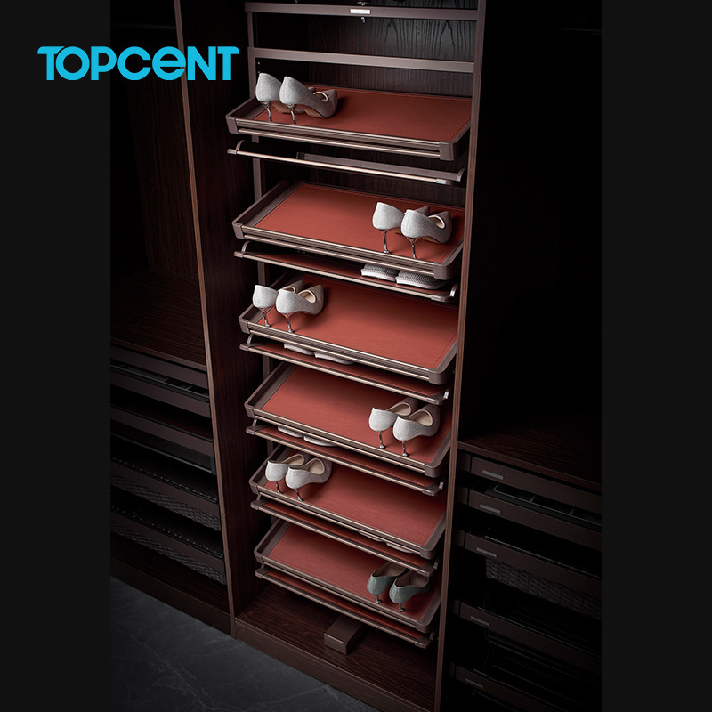 TOPCENT Large 360 Degree Rotating Shoe Cabinet Furniture Wardrobe Rotating  Shoe Rack