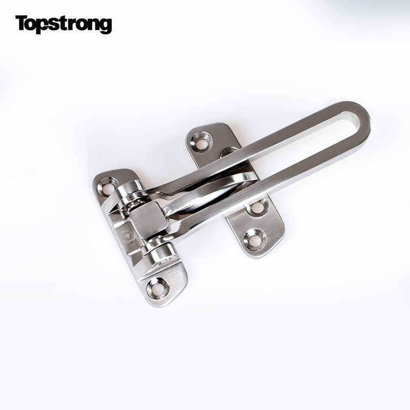 New Product Zinc Alloy Satin Nickel Hotel Safety Door Hardware Security Chain Door Guard