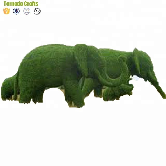 artificial topiary grass animal metal frame animal metal garden animals Garden Landscaping