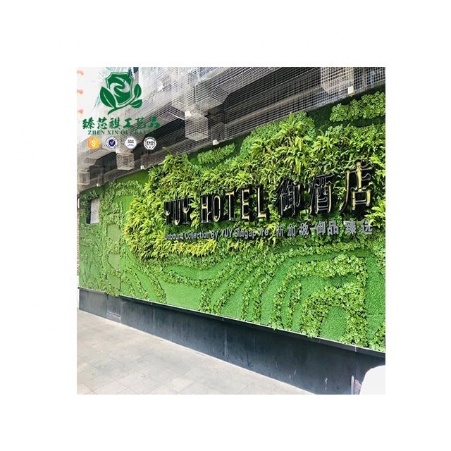 Customized Evergreen Grass  Tropical Jungle Style Artificial Plant Greenery Backdrop  Hang Plant Artificial Leaf Wall