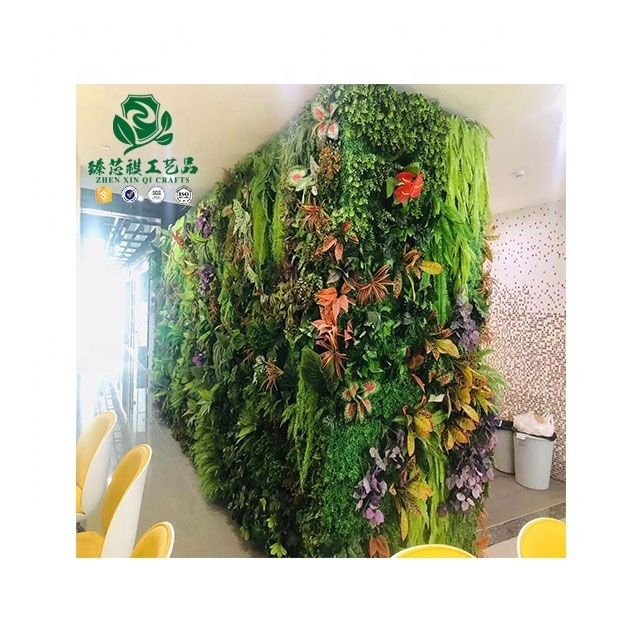 Customized Evergreen Grass  Tropical Jungle Style Artificial Plant Greenery Backdrop  Hang Plant Artificial Leaf Wall