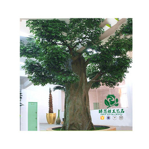 2018 zhen xin qi  Crafts Fiberglass trunk Artificial ficus tree big fiberglass banyan tree