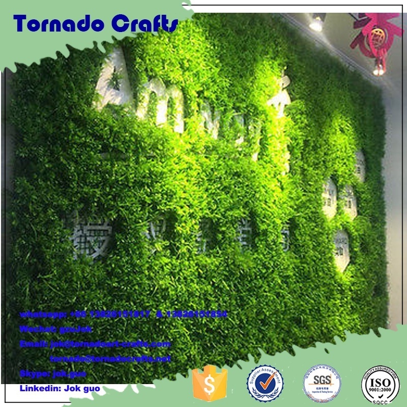 Customized Artificial Green Hedge Panel Leaf Mat Fence Grass Wall Garden Decor 60*40cm