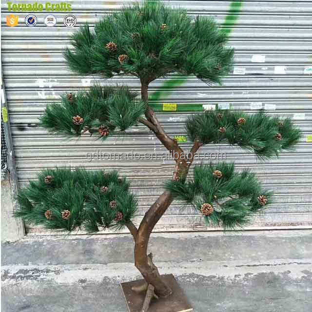 Home Decorative Artificial Bonsai Pine Trees Artificial Evergreen Trees Indoor