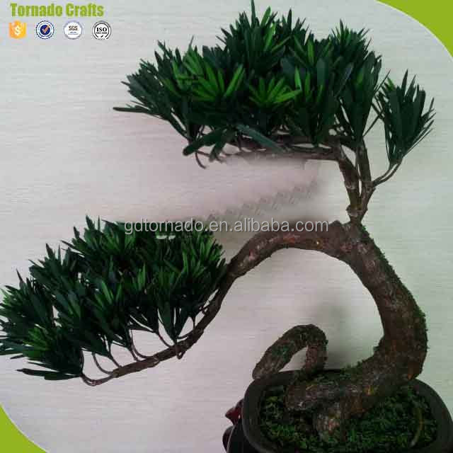 Home Decorative Artificial Bonsai Pine Trees Artificial Evergreen Trees Indoor