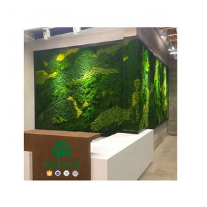 Zhen xin qi crafts   preserved forest moss decorative preserved artificial moss wall panel