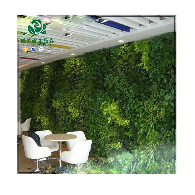 zhen xin qi crafts wall hang plant for outdoor decorative/green wall/artificial grass wall