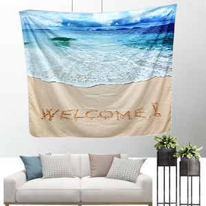 Home Nordic Style Microfiber Custom Print 3D Embroidery Background Wall Tapestries Hanging Towel Abstract Beach Tapestry