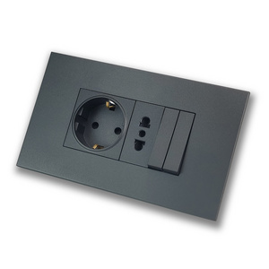 2024 Best Selling Home Smart Light Switch And Socket Manufacturer Electrical CE EU German Outlet Wall Switch With USB Port