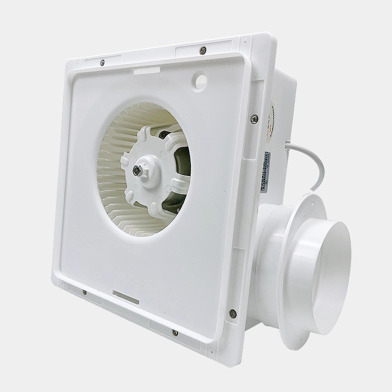 Commercial Office Square Electric Exhaust Ventilation Fan 220V Silent Home Ceiling Duct Extractor Fan For Toilet