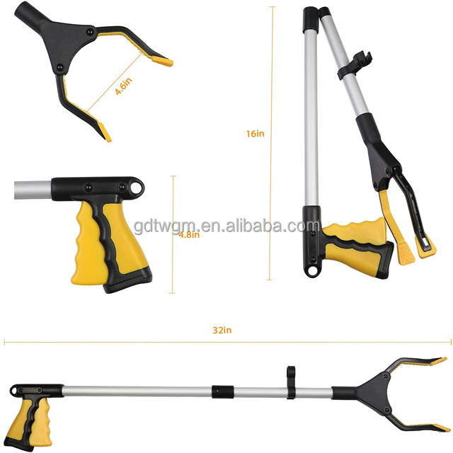 Portable Mini Telescopic Magnetic Extra Long Arm Extension Reacher Grabber Easy Reach Pick Up Tool