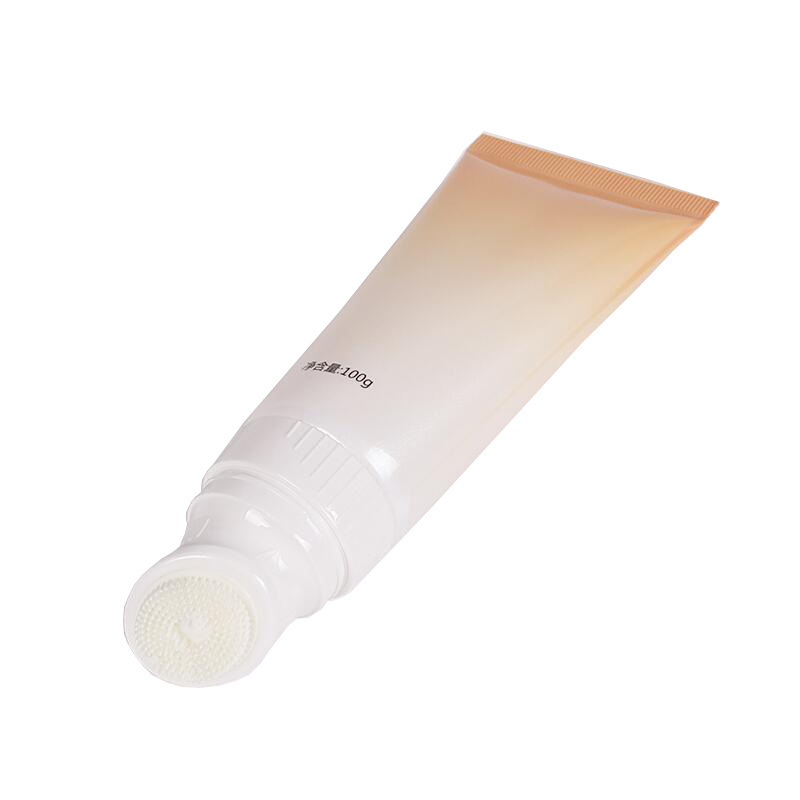 empty 40mm DIA silicone applicator cosmetic packaging plastic massage tube