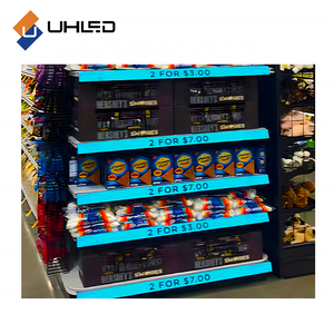 Supermarket P1.5 Digital Signage Shelf Led Screen Smart Shelve Led Display Sport Ticker Strip Electronic Advertising Displays