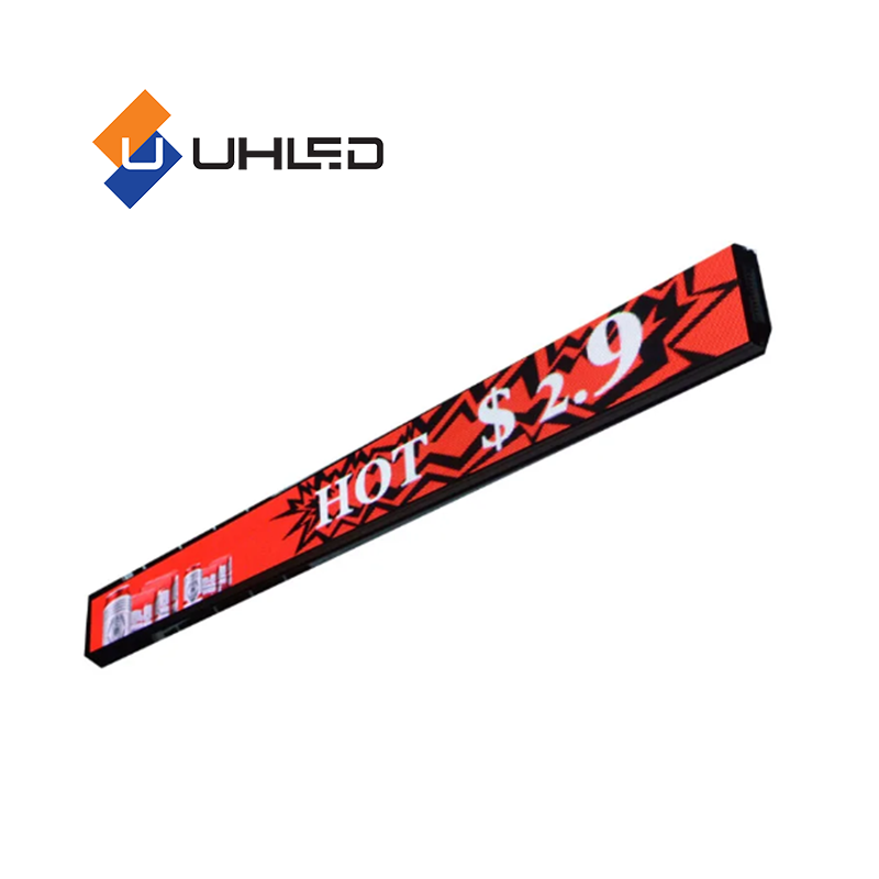 Digital Signage Shelf Led Display Screen Indoor Strip Ticker Shelves Video Advertising LED P1.5mm Shelf Display Screen