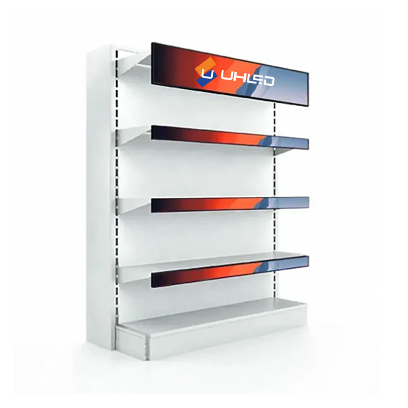 Digital Signage Shelf Led Display Screen Indoor Strip Ticker Shelves Video Advertising LED P1.5mm Shelf Display Screen