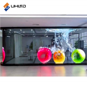 UHLED Hot Sale Full Color Flexible LED Film P6 P8 P10 On Glass Crystal Screen Indoor Transparent LED Film Use For Shop Window