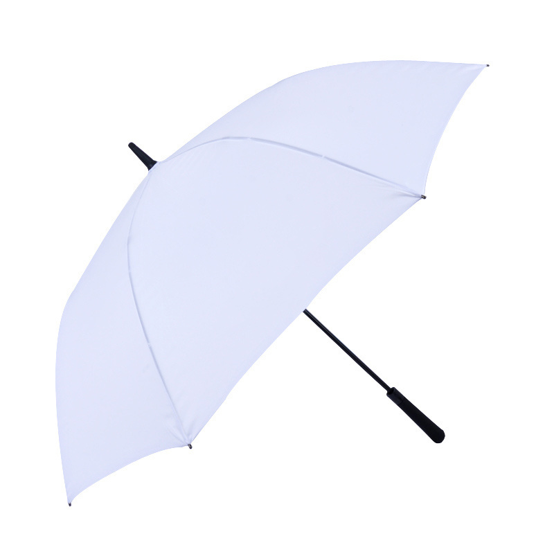 Cheap Factory Price strong Windproof umbrella automatic for men 27 inch Automatic Open white Golf Umbrella