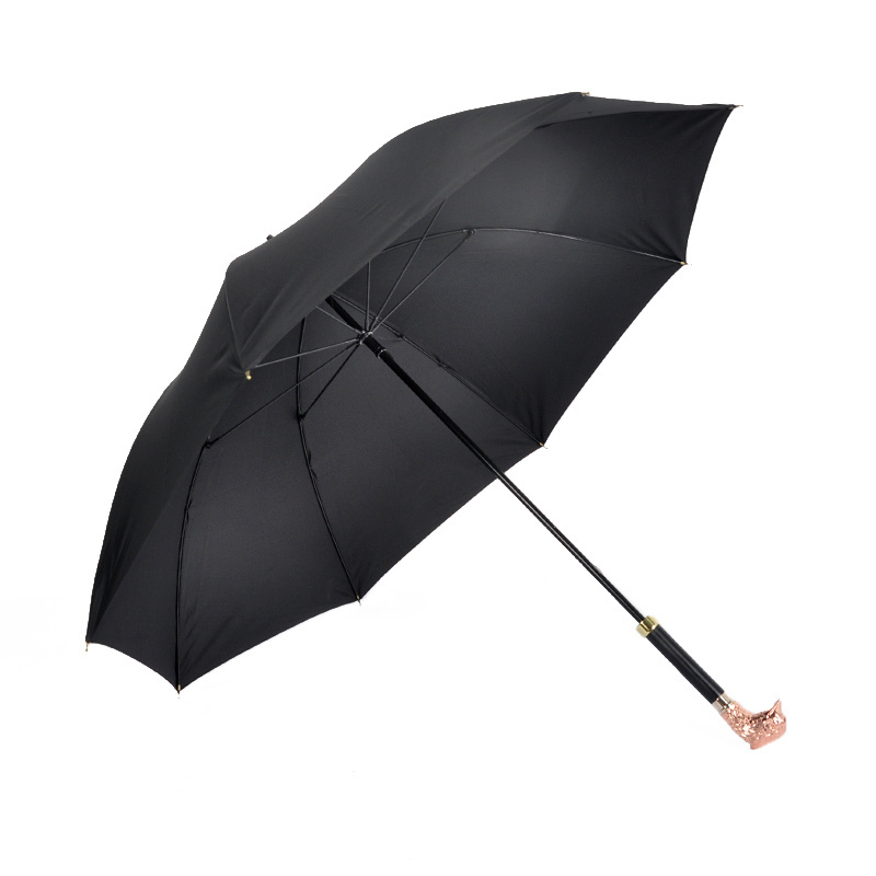 China manufacture High-class Long Handle Windproof Animal Head luxury Umbrella